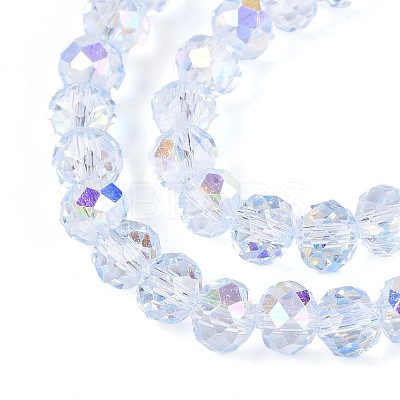 Transparent Glass Beads Strands EGLA-N016-6mm-02-1