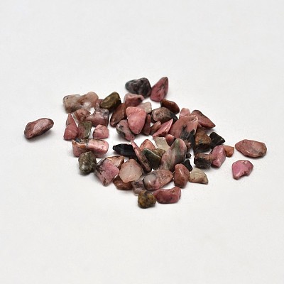 Natural Rhodonite Chip Beads G-O103-05-1