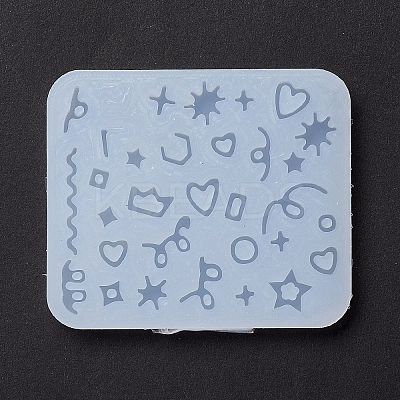 Line & Ring & Heart & Star & Crown & Square & Rectangle & Acanthosphere Filling Silicone Molds LS-DIY-M029-02-1