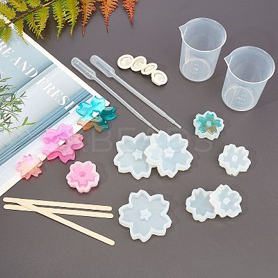 DIY Sakura Silicone Molds Kits DIY-OC0002-87-1