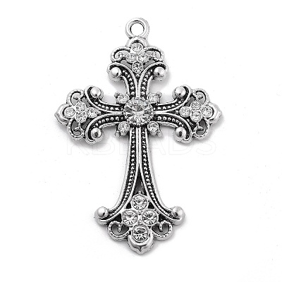 Alloy Rhinestone Big Pendants FIND-M078-04D-P-1