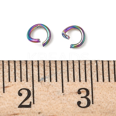 304 Stainless Steel Open Jump Rings STAS-Z150-01A-RC-1
