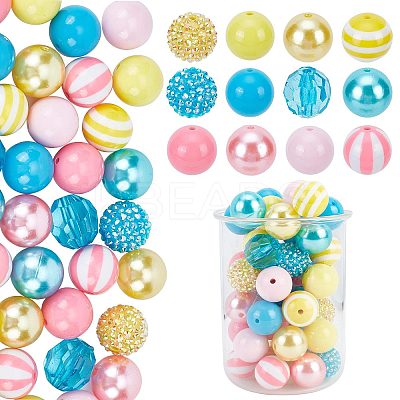 1 Set Resin Round Beads Set RESI-PH0002-03-1