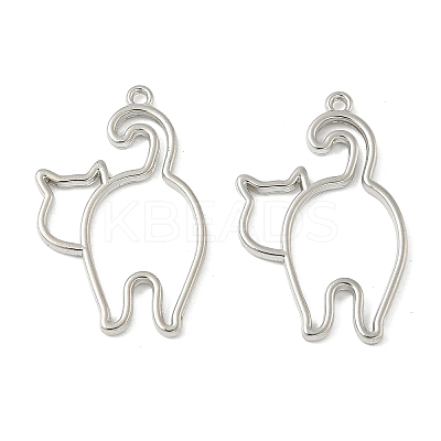 Alloy Open Back Bezel Pendants FIND-L025-02P-1