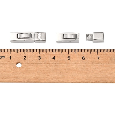 Tarnish Resistant 304 Stainless Steel Bayonet Clasps STAS-F122-34P-1