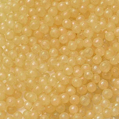 Luminous Glow in the Dark Transparent Glass Round Beads GLAA-F124-B05-1
