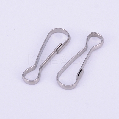 304 Stainless Steel Keychain Clasp Findings STAS-WH0016-06P-01-1
