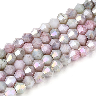 Ombre Effect Dyed Glass Beads Strands LS-GLAA-T025-4mm-09J-1