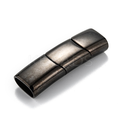316 Surgical Stainless Steel Magnetic Clasps with Glue-in Ends STAS-F269-04B-1