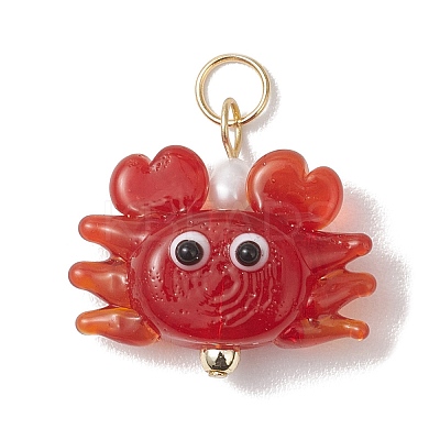 Handmade Lampwork Pendants PALLOY-JF04984-1