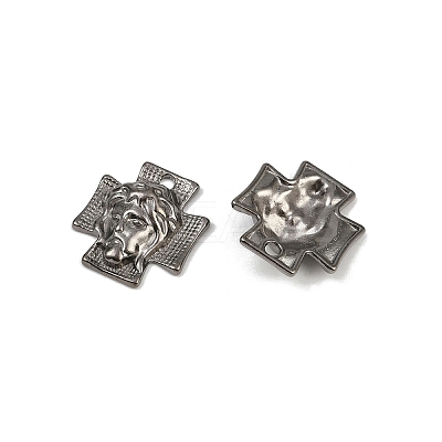 Tibetan Style Alloy Cross with Jesus Alloy Pendants for Easter Jewelry LS-K0P62051-1