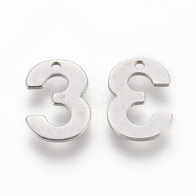 Tarnish Resistant 201 Stainless Steel Charms STAS-F175-01P-3-1