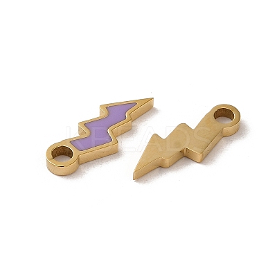 304 Stainless Steel Enamel Charms STAS-L022-332G-1
