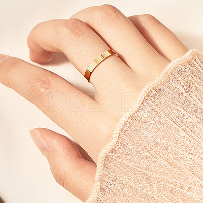 2 Sets 2 Colors 304 Stainless Steel Plain Band Rings Set for Women RJEW-AN0001-20-1