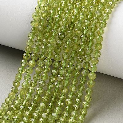Natural Peridot Beads Strands G-Z150-A01-4mm-1