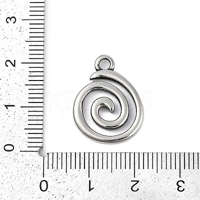 316 Surgical Stainless Steel Pendants STAS-G349-05AS-1