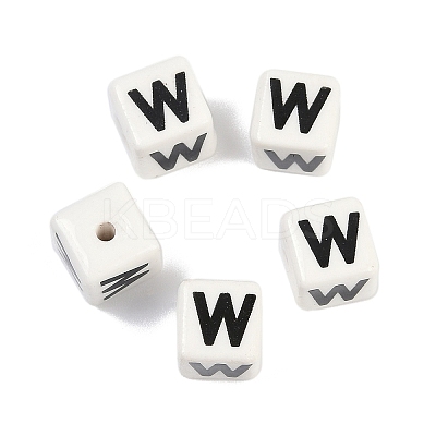 Porcelain Beads PORC-R003-08W-1