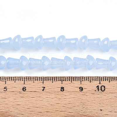 Baking Paint Glass Beads Strands DGLA-N007-01G-1