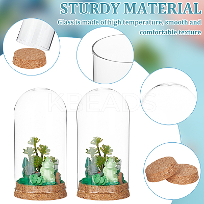 Glass Dome Cover LS-AJEW-WH0505-27-1
