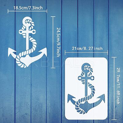 Large Plastic Reusable Drawing Painting Stencils Templates DIY-WH0202-066-1