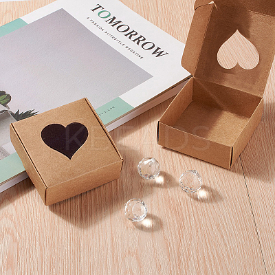 Square Kraft Paper Gift Storage Boxes CON-CJ0001-14-1