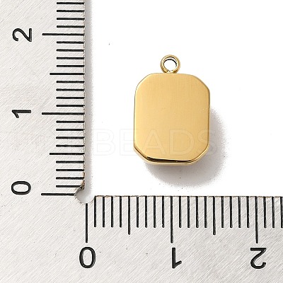 304 Stainless Steel Glass Pendants STAS-L022-062G-05-1