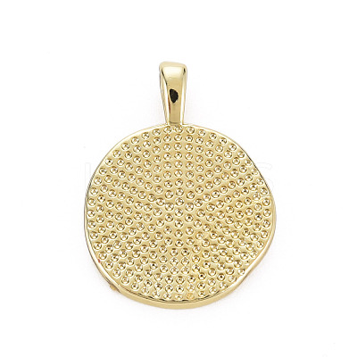 Brass Enamel Pendants KK-Q283-057F-NR-1