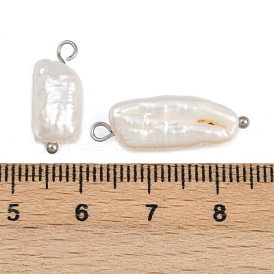 Natural Freshwater Pearl Keshi Pearl Pendants STAS-D378-03P-1