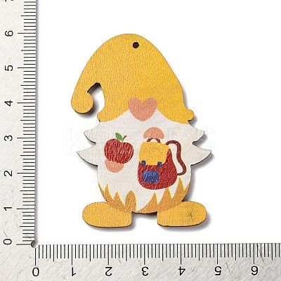 Printed Wood Pendants WOOD-B009-02A-1