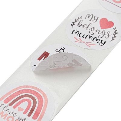 Mother's Day 8 Styles Stickers Roll DIY-H166-02-1
