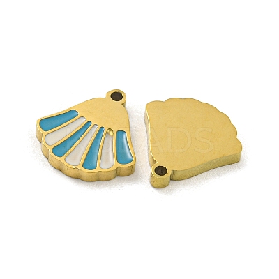 316 Surgical Stainless Steel Enamel Charms STAS-M073-21A-02G-1