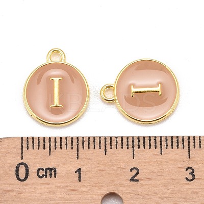Golden Plated Alloy Enamel Charms ENAM-S118-06I-1
