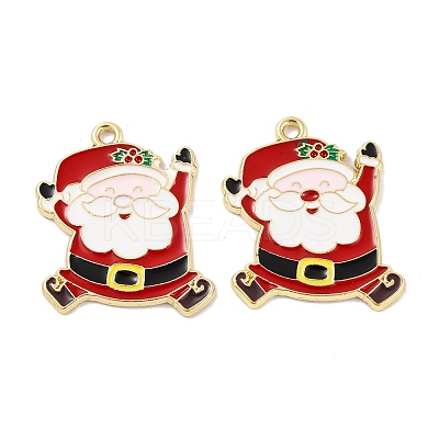 Christmas Theme Rack Plating Alloy Pendants FIND-M020-04G-02-1
