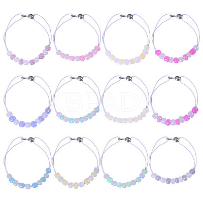 12Pcs Glass Seed Beads Locking Stitch Markers HJEW-CA00013-1