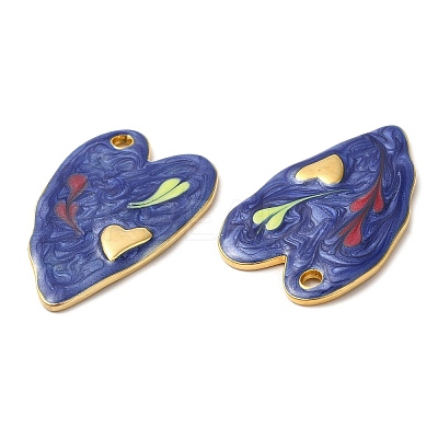 304 Stainless Steel Enamel Pendants LS-STAS-K256-03G-02-1