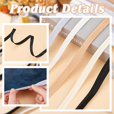 30M 5 Colors Polyester Cord-Edge Piping Satin Trim OCOR-GA0001-74-1
