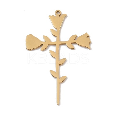 304 Stainless Steel Pendants STAS-B062-11G-1