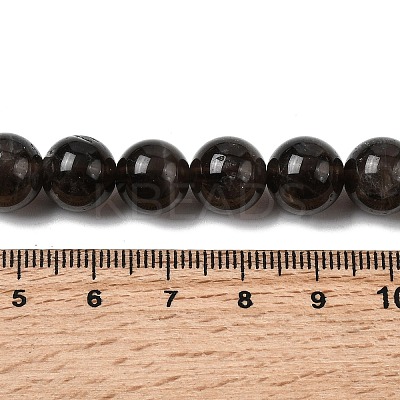 Natural Smoky Quartz Beads Strands G-B167-A09-10mm-1