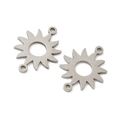 201 Stainless Steel Laser Cut Connector Charms STAS-P428-06P-1
