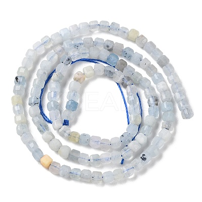 Natural Aquamarine Beads Strands LS-G-G003-B02-01-1