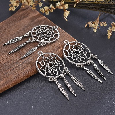 Tibetan Style Alloy Pendants TIBE-Q054-14TAS-NR-1