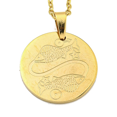Constellation Pendant Necklaces LS-NJEW-S422-04G-12-1