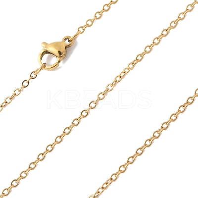 4Pcs 304 Stainless Steel Cable Chain Necklace Making STAS-FS0001-81G-1