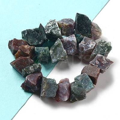 Raw Rough Natural Indian Agate Beads Strands G-P528-A09-01-1