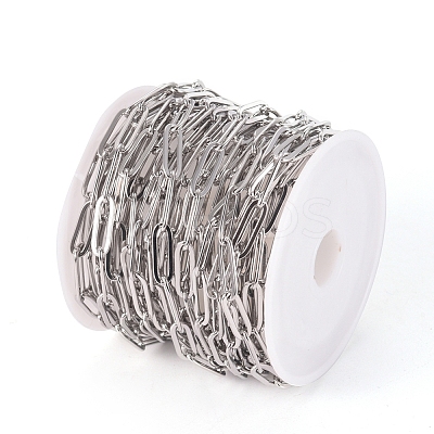 304 Stainless Steel Paperclip Chains CHS-CJC0001-03P-1