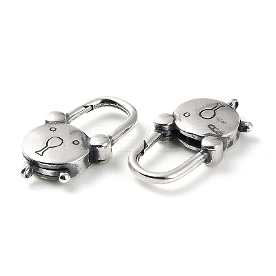 925 Thailand Sterling Silver Lobster Claw Clasps STER-D003-15AS-1