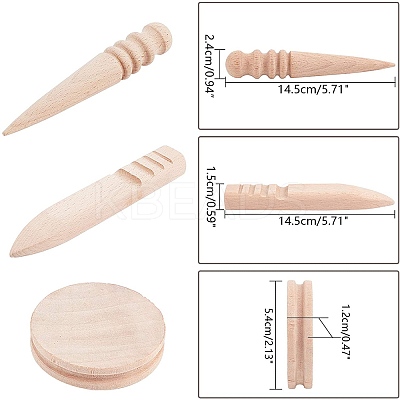 Leather Grinding Trimming Round Flat Stick/Vegetable Tanned TOOL-NB0001-33-1