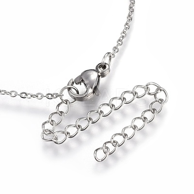 Brass Micro Pave Clear Cubic Zirconia Pendant Necklaces NJEW-O108-11P-1