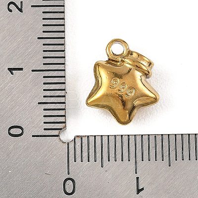 304 Stainless Steel Enamel Pendants STAS-G395-04G-1
