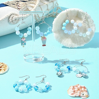 Acrylic Bead DIY Earring Making Kits DIY-FS0006-67B-1